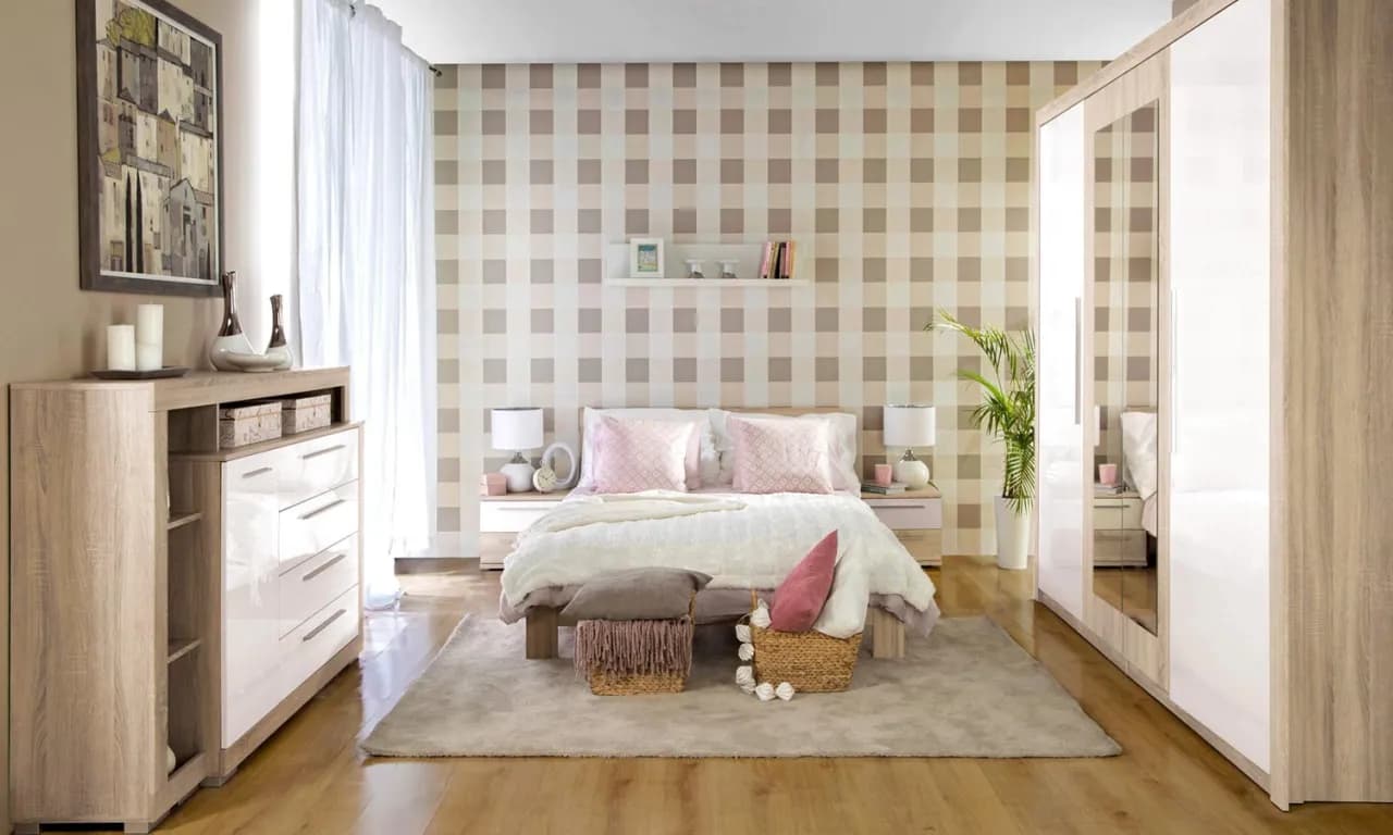 Jakie kolory ścian do sypialni z dębem sonoma dla idealnego wnętrza